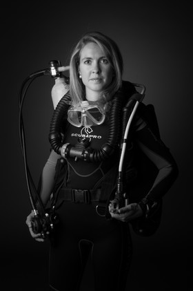La femme et la plongée - Marine - plongée technique